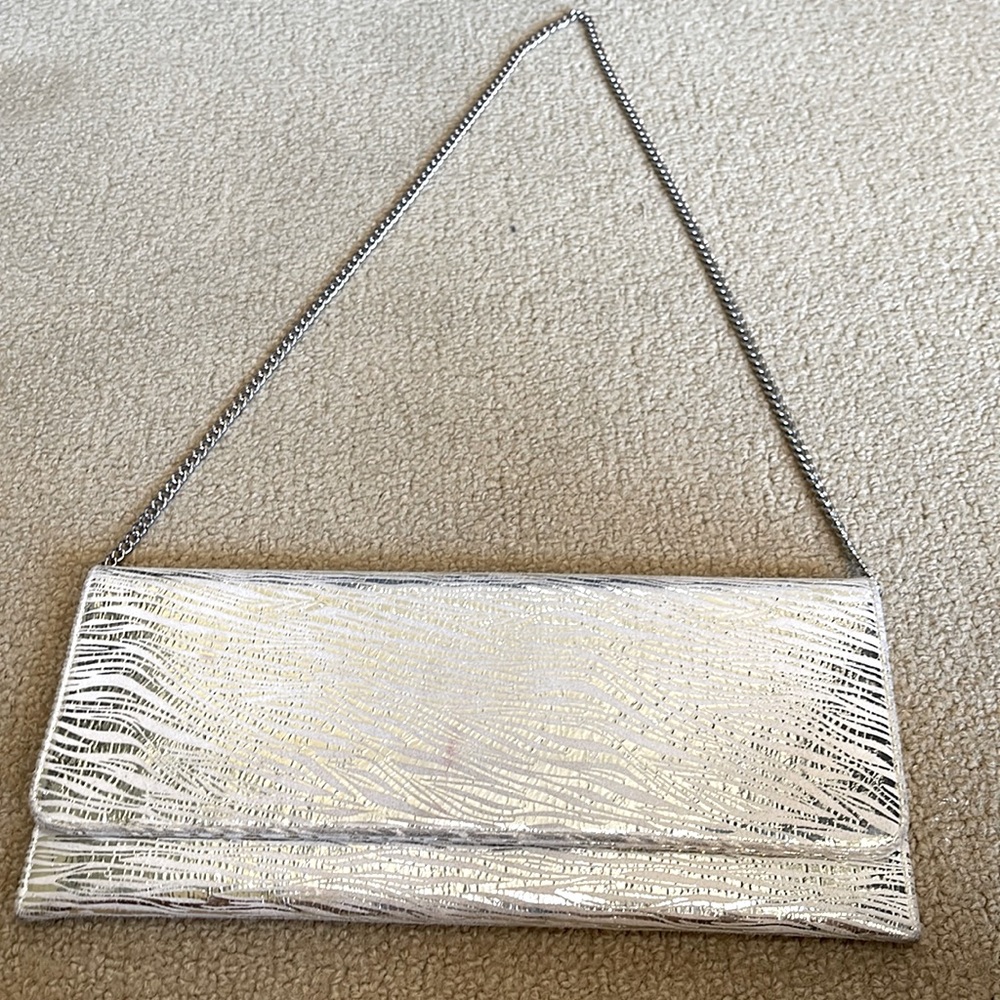 Carlos Falchi Vintage Clutch with silver chain